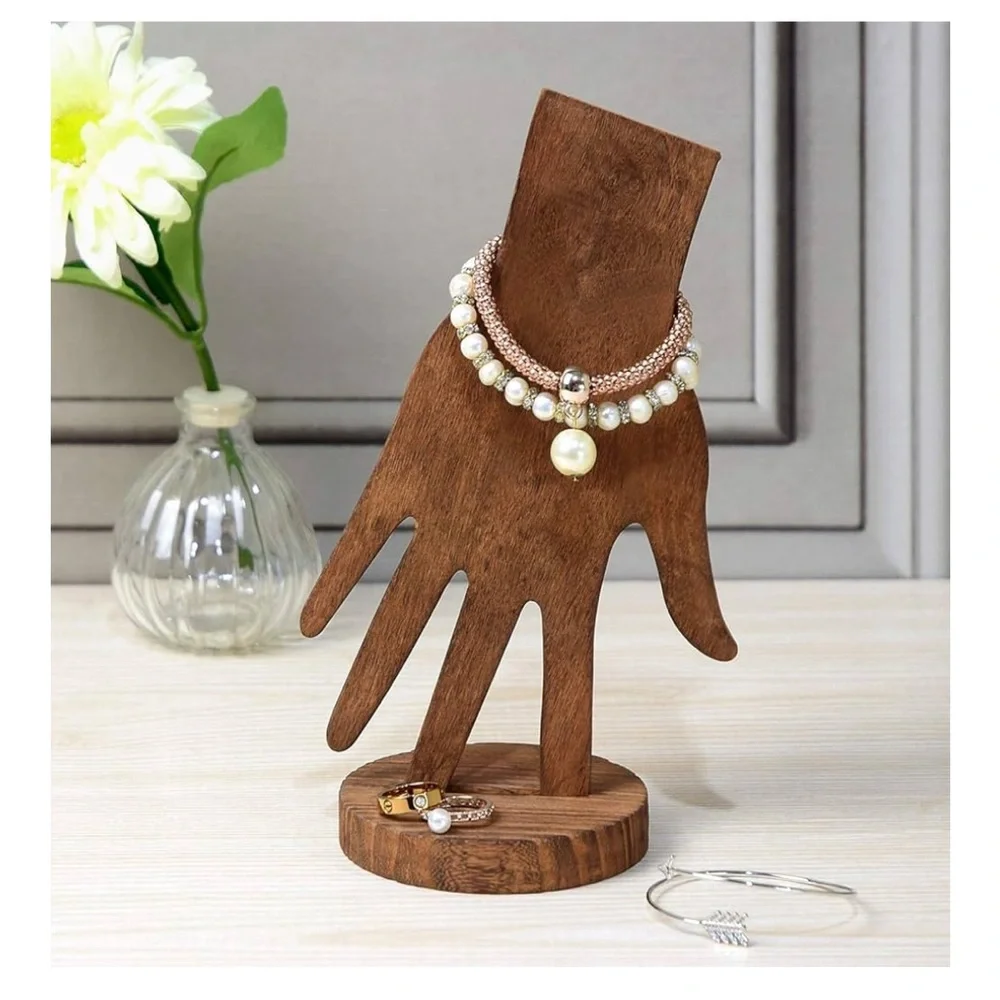 Real Wooden Hand Jewelry Display~NWT